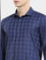 Dark Blue Printed Full Sleeves Shirt_404898+5