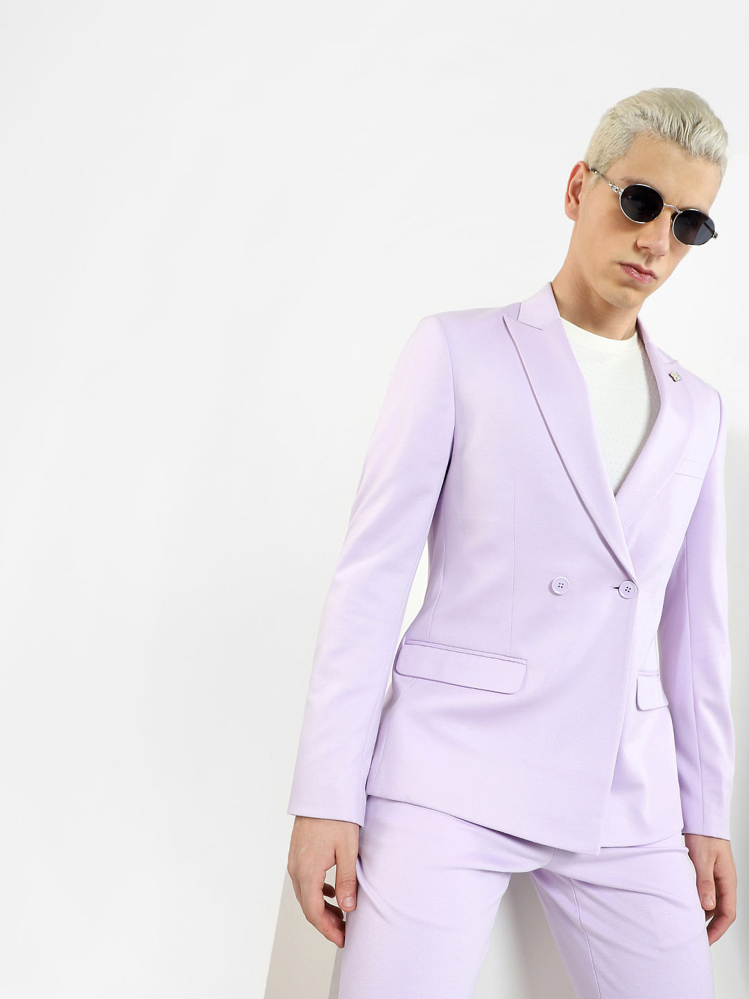 Lilac hot sale blazer men