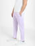 Lilac Mid Rise Slim Fit Trousers_404903+3
