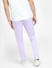 Lilac Mid Rise Slim Fit Trousers_404903+4