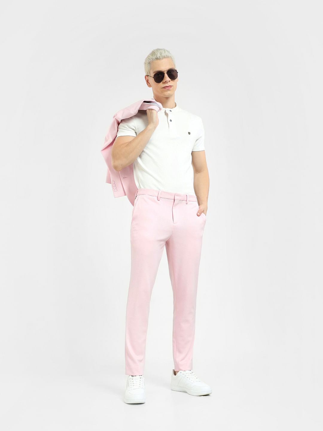 Men's Javi Cotton Trousers In Light Pink | Isabel Marant GR