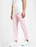 Pink Mid Rise Slim Fit Trousers_404906+3