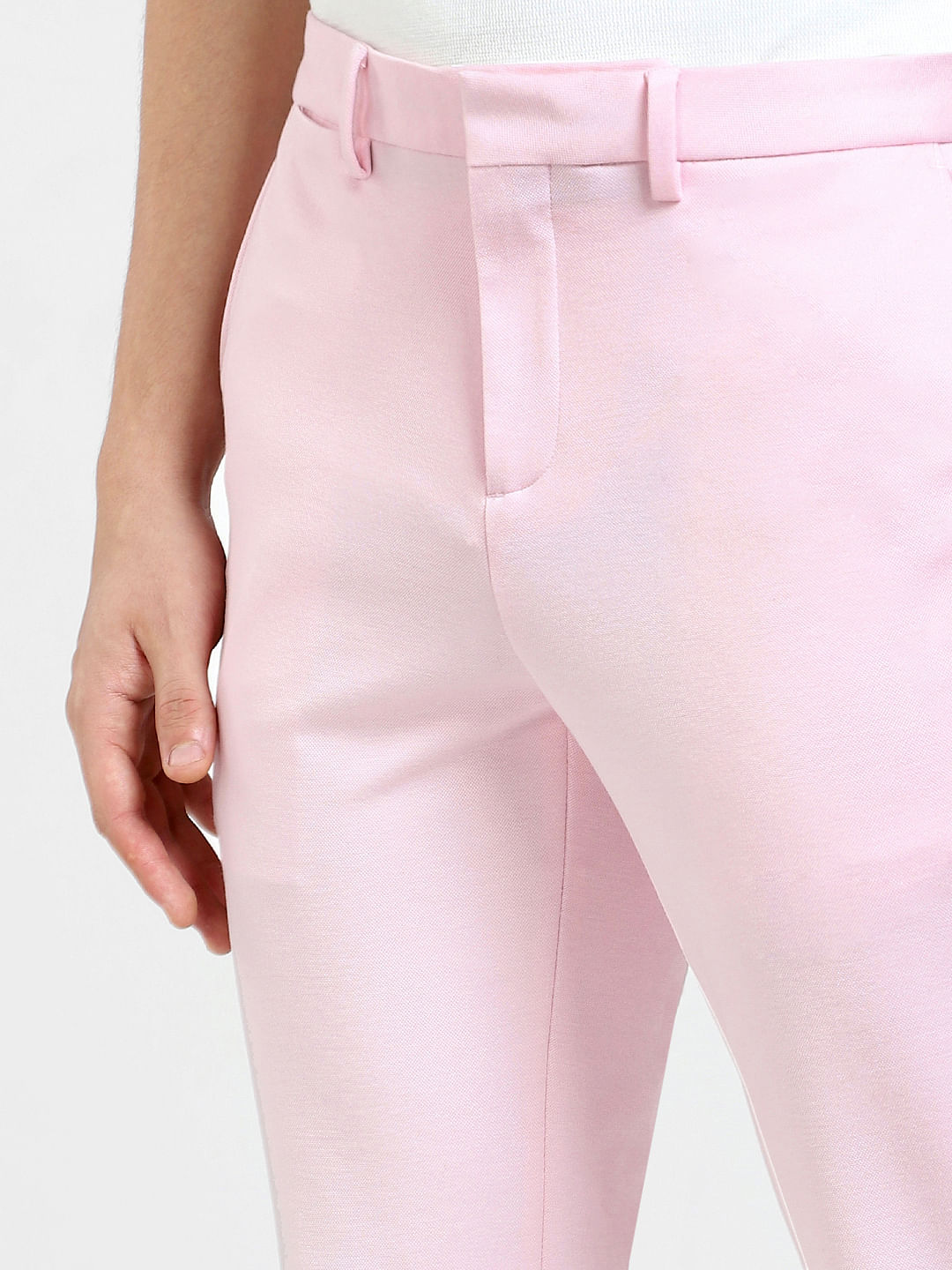 Buy Twenty Dresses Dusty Pink Slim Fit Mid Rise Trousers for Women's Online  @ Tata CLiQ