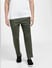 Green Mid Rise Slim Fit Trousers_404907+2