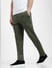 Green Mid Rise Slim Fit Trousers_404907+3