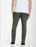 Green Mid Rise Slim Fit Trousers_404907+4