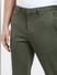 Green Mid Rise Slim Fit Trousers_404907+5