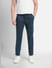 Blue Mid Rise Chinos_404827+2