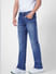 Blue High Rise Ray Bootcut Jeans_404829+3