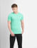 Green Crew Neck T-shirt_404834+2