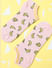Pink Banana Print Ankle Length Socks_404837+1