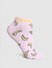 Pink Banana Print Ankle Length Socks_404837+4