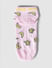 Pink Banana Print Ankle Length Socks_404837+5
