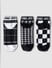 Pack Of 3 Monochrome Ankle Length Socks_404842+6