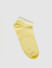 Yellow Logo Print Ankle Length Socks_404852+5