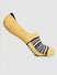 Yellow Striped No-Show Socks_404855+2