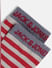 Red Striped Mid-Length Socks