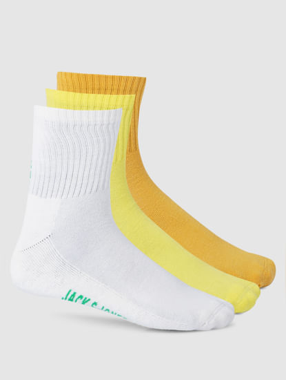 Pack Of 3 Terry Mid Length Socks 