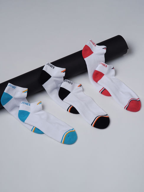 Pack of 3 White Terry Ankle Length Socks
