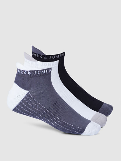 Pack Of 3 Terry Ankle Length Socks