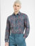Blue Paisley Print Full Sleeves Shirt_404927+2