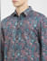 Blue Paisley Print Full Sleeves Shirt_404927+5
