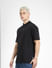 Black High Neck Boxy Fit T-shirt_404936+3