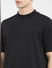 Black High Neck Boxy Fit T-shirt_404936+5