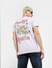 Lilac Printed Crew Neck T-shirt_404940+1