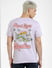 Lilac Printed Crew Neck T-shirt_404940+4