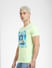 Green Logo Print Crew Neck T-shirt_404942+3