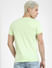 Green Logo Print Crew Neck T-shirt_404942+4