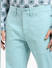 Blue Mid Rise Regular Fit Pants_404948+5