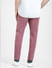 Dark Pink Mid Rise Regular Fit Pants_404949+4