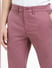 Dark Pink Mid Rise Regular Fit Pants_404949+5