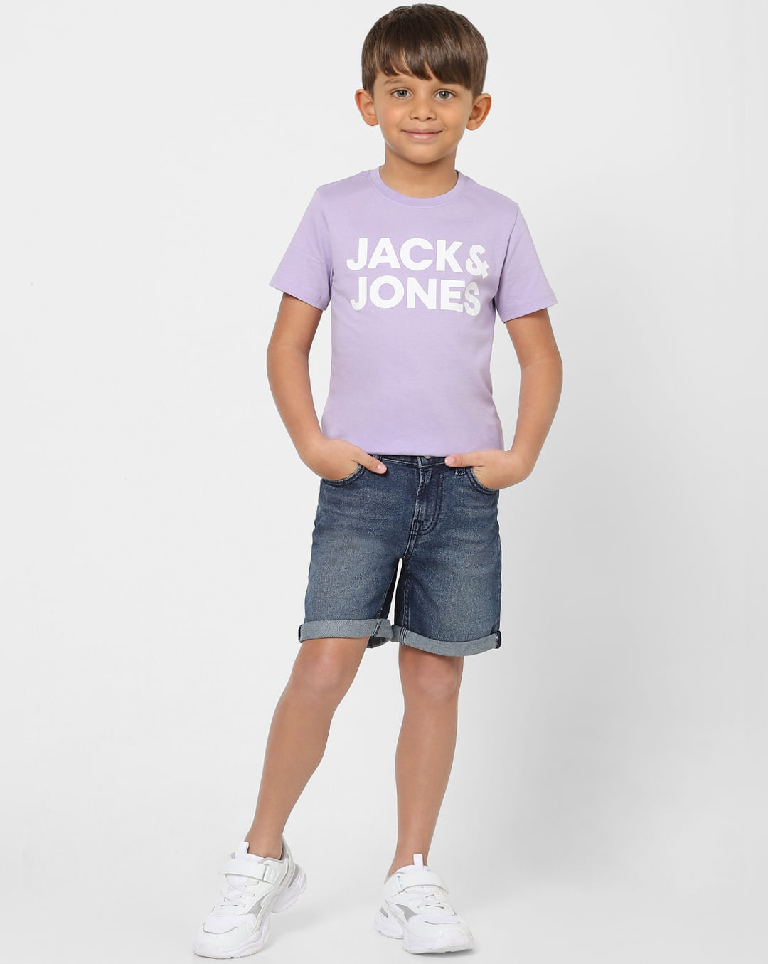 Buy Blue Low Rise Denim Shorts for Boys Online at Jack&Jones Junior