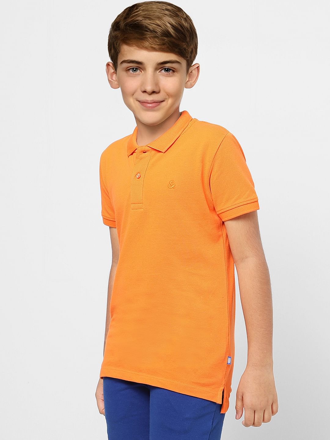 Orange polo outlet shirt kids