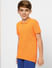 Boys Orange Polo Neck T-shirt_396096+3