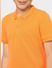 Boys Orange Polo Neck T-shirt_396096+5