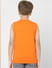 Boys Orange Graphic Print Crew Neck T-shirt_396098+4