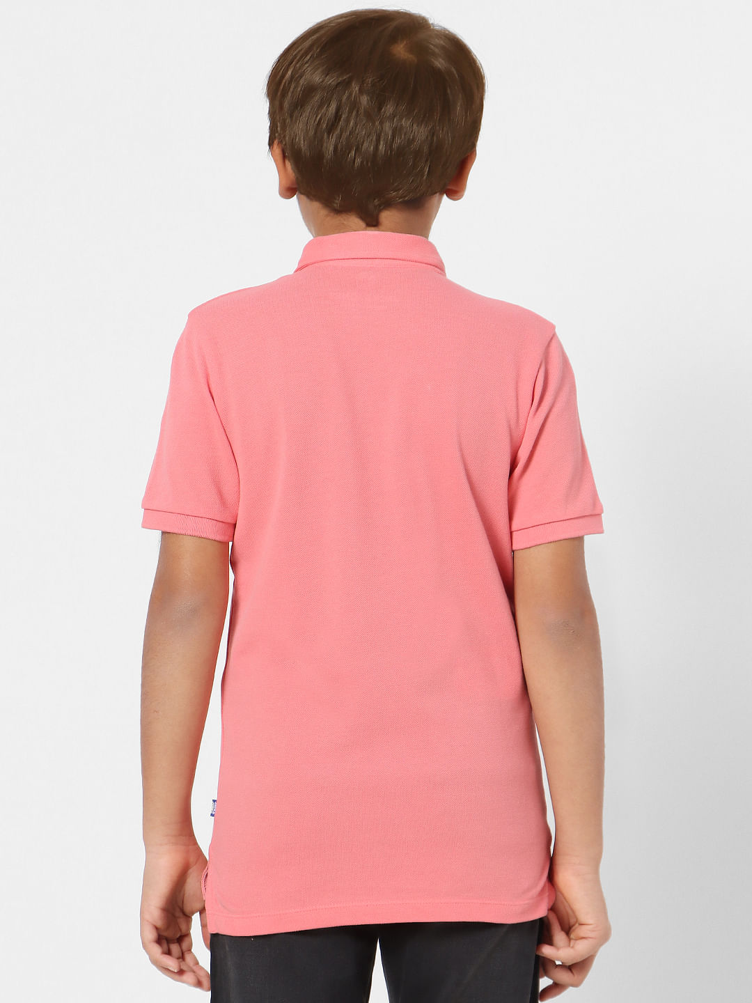 Pink polo outlet neck top