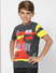 Boys X Marvel Black Iron Man Crew Neck T-shirt_396126+3