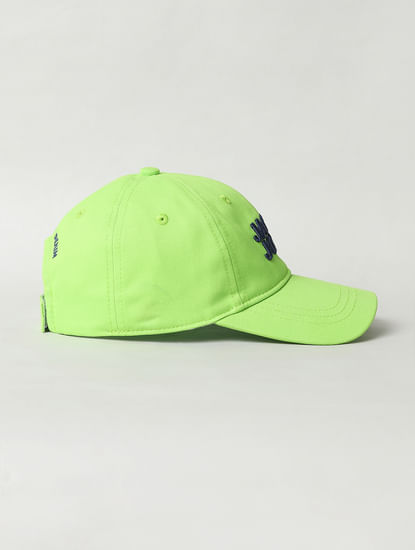 Boys Lime Green Logo Print Baseball Cap