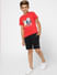 Boys X Kung Fu Panda Red Graphic Print T-shirt_394163+1