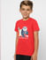 Boys X Kung Fu Panda Red Graphic Print T-shirt_394163+3