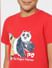 Boys X Kung Fu Panda Red Graphic Print T-shirt_394163+5