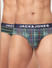 Green Check & Striped Briefs - Pack of 2_394192+1