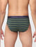 Green Check & Striped Briefs - Pack of 2_394192+3