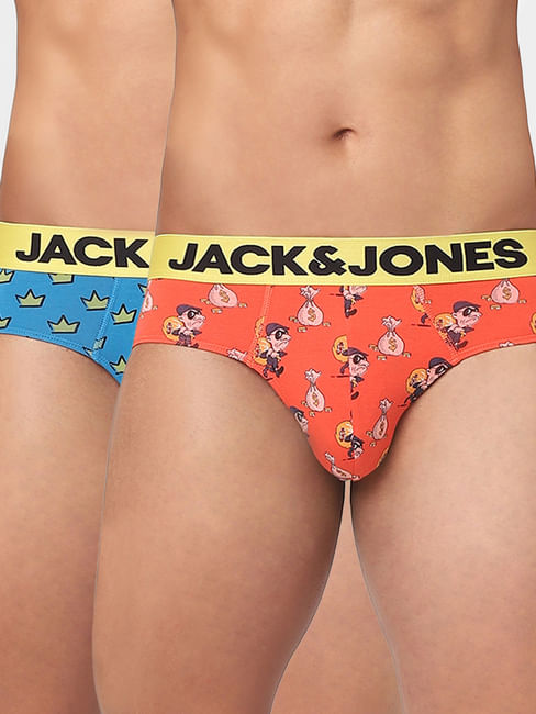 Pack Of 2 Graphic Print Briefs