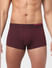 Grey & Maroon Solid Trunks - Pack of 2_394238+2